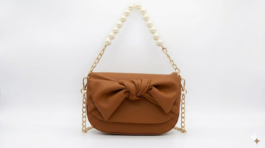 TIE LEATHER BAG